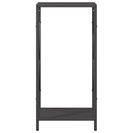 Vedställ svart 34x25x70 cm kallvalsat stål