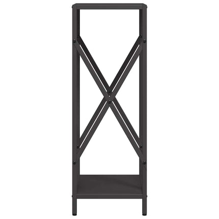 Vedställ svart 34x25x70 cm kallvalsat stål