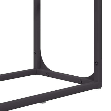 Vedställ svart 60x25x100 cm kallvalsat stål