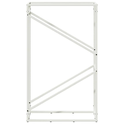 Vedställ vit 60x25x100 cm kallvalsat stål