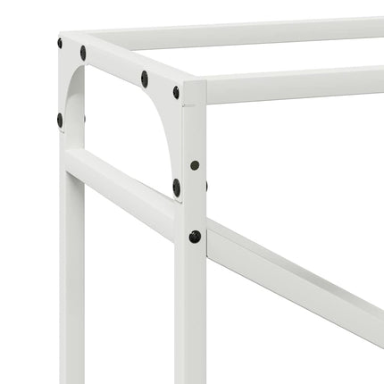 Vedställ vit 60x25x100 cm kallvalsat stål