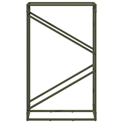 Vedställ olivgrön 60x25x100 cm kallvalsat stål