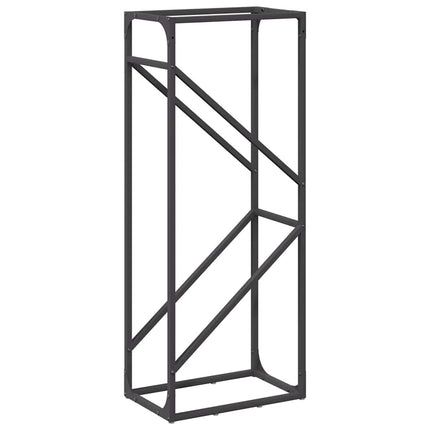 Vedställ svart 40x25x100 cm kallvalsat stål