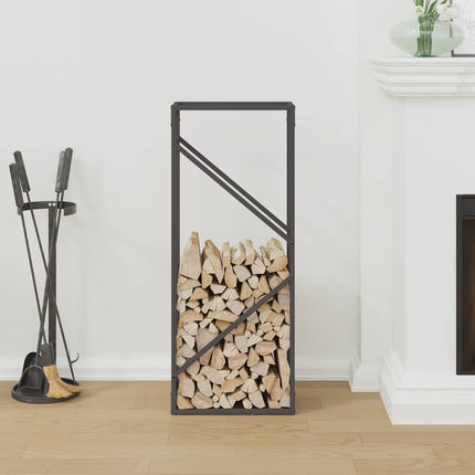Vedställ svart 40x25x100 cm kallvalsat stål
