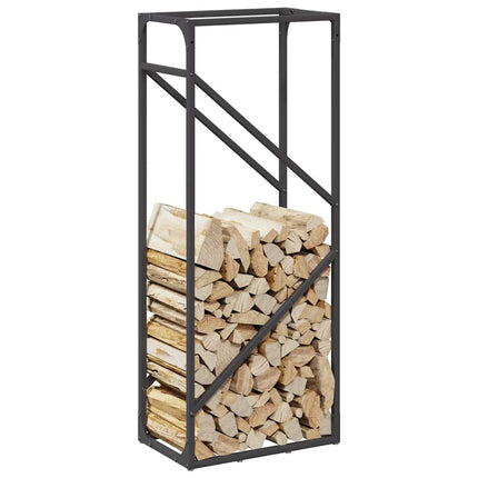 Vedställ svart 40x25x100 cm kallvalsat stål