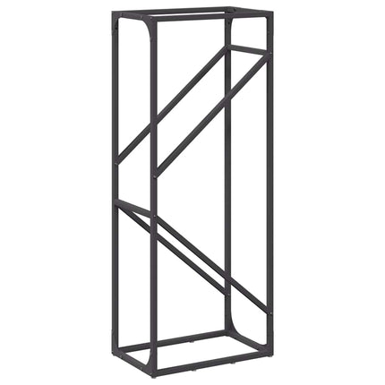 Vedställ svart 40x25x100 cm kallvalsat stål