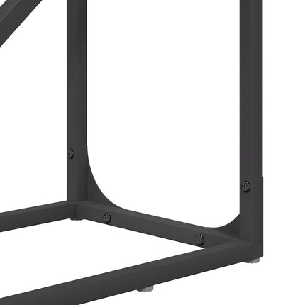 Vedställ svart 40x25x100 cm kallvalsat stål