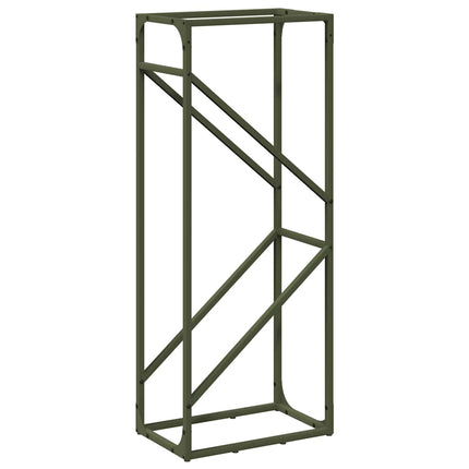 Vedställ olivgrön 40x25x100 cm kallvalsat stål