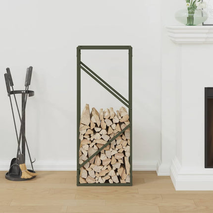 Vedställ olivgrön 40x25x100 cm kallvalsat stål