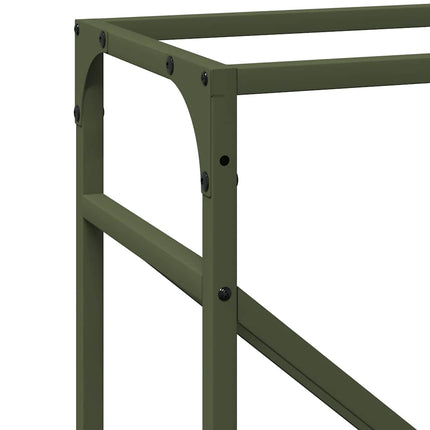 Vedställ olivgrön 40x25x100 cm kallvalsat stål