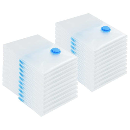 Förvaringspåsar 20 pcs Transparent och Blå 70 x 50 cm