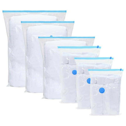 Förvaringspåsar 5 pcs Transparent och Blå 130 x 100 cm