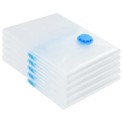 Förvaringspåsar 5 pcs Transparent och Blå 80 x 60 cm