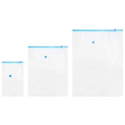Förvaringspåsar 10 pcs Transparent och Blå 130 x 100 cm