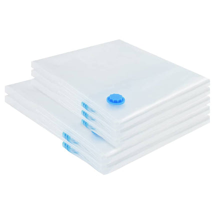Förvaringspåsar 5 pcs Transparent och Blå 130 x 100 cm