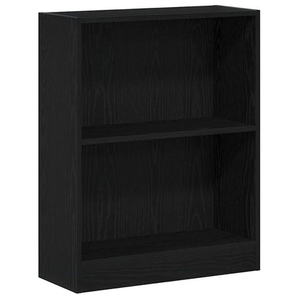 Bokskåp Svart Ek 60 x 24 x 76 cm Konstruerat trä