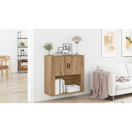 Väggskåp med hylla Artisan Ek 80 x 33 x 80 cm Konstruerat trä