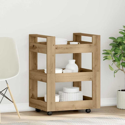Köksvagn Artisan Ek 60 x 45 x 80 cm Konstruerat trä