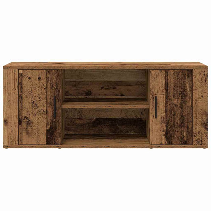 TV-skåp 100 x 35 x 40 cm Gammalt trä Konstruerat trä