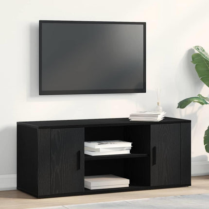 TV-skåp Svart ek 100 x 35 x 40 cm Konstruerat trä