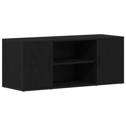 TV-skåp Svart ek 100 x 35 x 40 cm Konstruerat trä