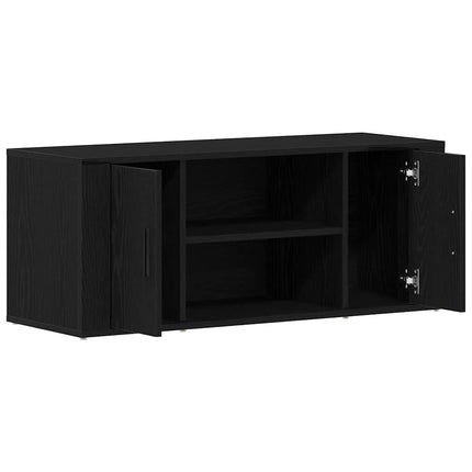 TV-skåp Svart ek 100 x 35 x 40 cm Konstruerat trä