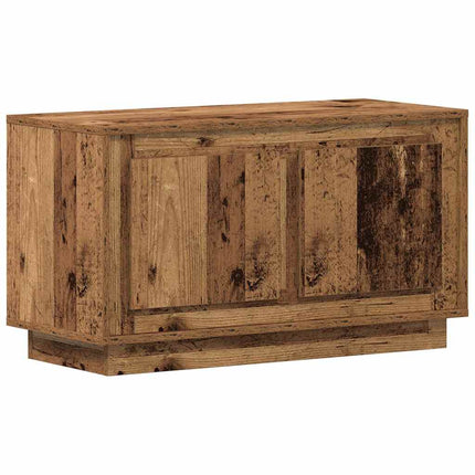 TV-skåp 80 x 35 x 45 cm Gammalt trä Konstruerat trä