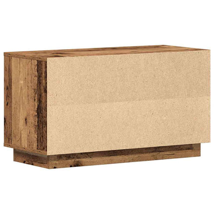 TV-skåp 80 x 35 x 45 cm Gammalt trä Konstruerat trä