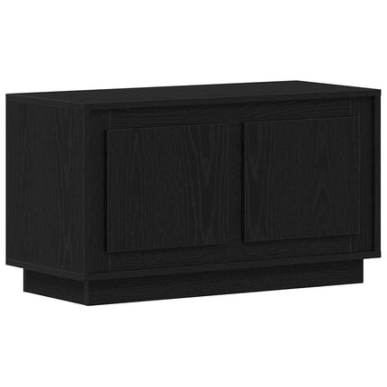 TV-skåp Svart ek 80 x 35 x 45 cm Konstruerat trä