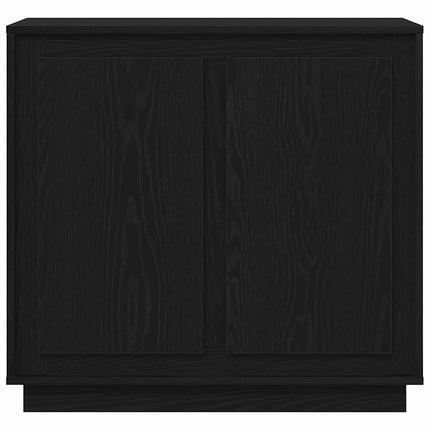 Sideboard Svart Ek 80 x 40 x 75 cm Konstruerat trä