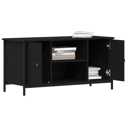 TV-skåp Svart ek 100 x 40 x 50 cm Konstruerat trä
