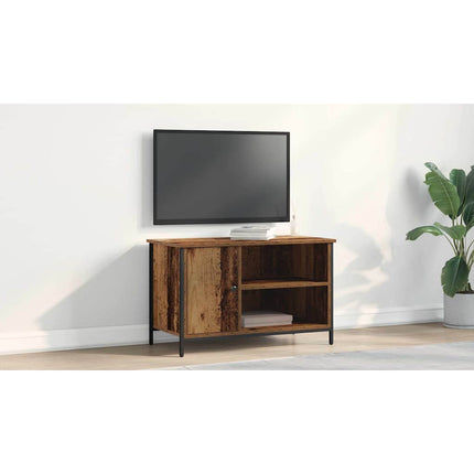 TV-skåp 80 x 40 x 50 cm Gammalt trä Konstruerat trä