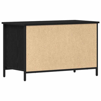 TV-skåp 80 x 40 x 50 cm Svart ek Konstruerat trä