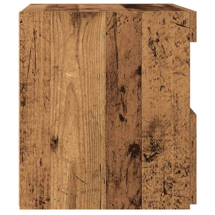 Nattduksbord Gammalt trä 50 x 40 x 45 cm Konstruerat trä