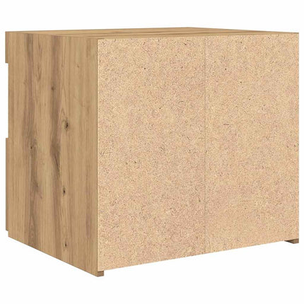Nattduksbord 2 pcs Artisan Ek 50 x 40 x 45 cm Konstruerat trä