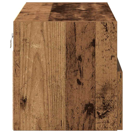 TV Vägghylla Gammalt trä 100 x 30 x 30 cm Konstruerat trä