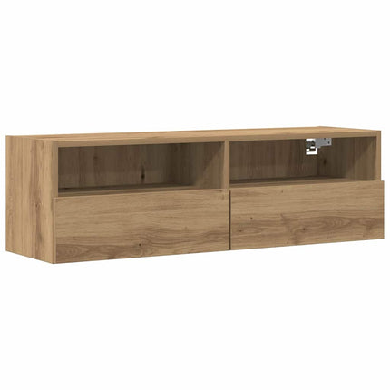 TV Vägghylla 2 pcs artisan ek 100 x 30 x 30 cm Konstruerat trä