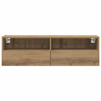 TV Vägghylla 2 pcs artisan ek 100 x 30 x 30 cm Konstruerat trä