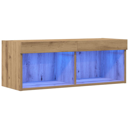 TV-bänkset 80 x 30 x 30 cm artisan ek Konstruerat trä