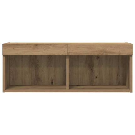 TV-bänkset 2 pcs Artisan Ek 80 x 30 x 30 cm Konstruerat trä