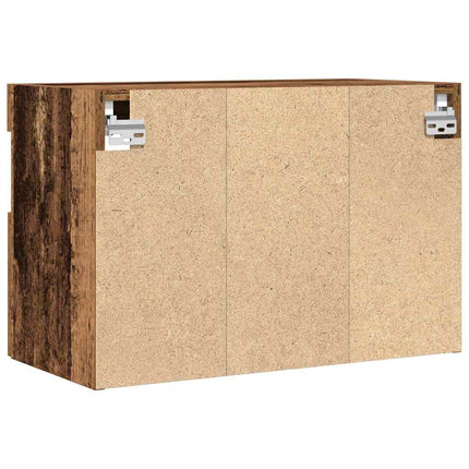 TV Vägghylla Gammalt trä 60 x 30 x 40 cm Konstruerat trä