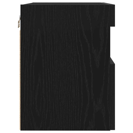 TV Vägghylla 2 pcs Svart ek 60 x 30 x 40 cm Konstruerat trä