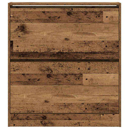 Skoskåp med hylla Gammalt trä 80 x 21 x 87,5 cm Konstruerat trä