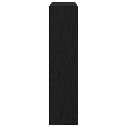 Skoskåp med hylla Svart Ek 80 x 21 x 87,5 cm Konstruerat trä