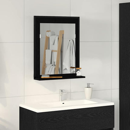 Spegel Svart ek 50 x 12 x 60 cm Glas och konstruerat trä