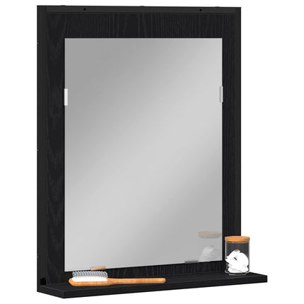 Spegel Svart ek 50 x 12 x 60 cm Glas och konstruerat trä