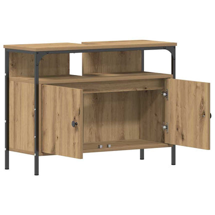 Spegelskåp med hylla Artisan Ek 60 x 16 x 60 cm Konstruerat trä