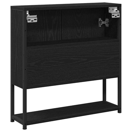 Spegelskåp Svart Ek 60 x 16 x 60 cm Konstruerat trä