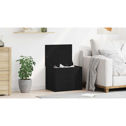 Förvaringslåda Svart ek 60 x 42 x 46 cm Konstruerat trä