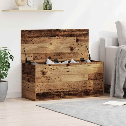 Förvaringslåda Gammalt trä 100 x 42 x 46 cm Konstruerat trä